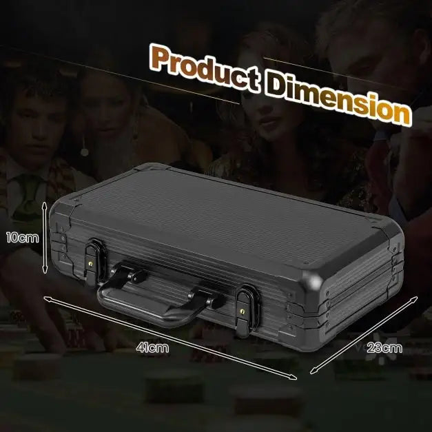 Poker Chip Set – 300-Piece Casino-Grade Poker Kit | Dealer Buttons - 14g Chips COSTWAY - Little and Giant Explorers Costway