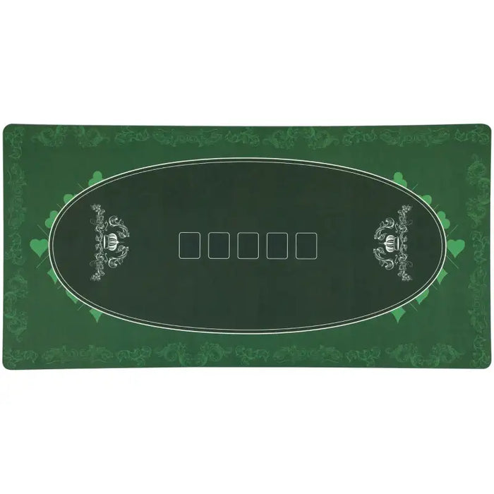 Poker Table Mat for 6 Players | Non-Slip Rubber Base - Portable with Carry Bag SPORTNOW - Little and Giant Explorers SPORTNOW