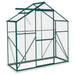 6 x 2.5FT Walk-in Polycarbonate Greenhouse in Green - Little and Giant Explorers Outsunny