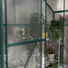 6 x 2.5FT Walk-in Polycarbonate Greenhouse in Green - Little and Giant Explorers Outsunny