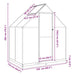 Greenhouse with Base Frame in Anthracite (169 x 114 x 202cm) - Little and Giant Explorers vidaXL