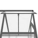 Greenhouse with Base Frame in Anthracite (169 x 114 x 202cm) - Little and Giant Explorers vidaXL