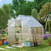 Walk-in Polycarbonate Greenhouse (190 x 190cm) - Little and Giant Explorers Outsunny