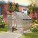 Walk-in Polycarbonate Greenhouse (190 x 190cm) - Little and Giant Explorers Outsunny
