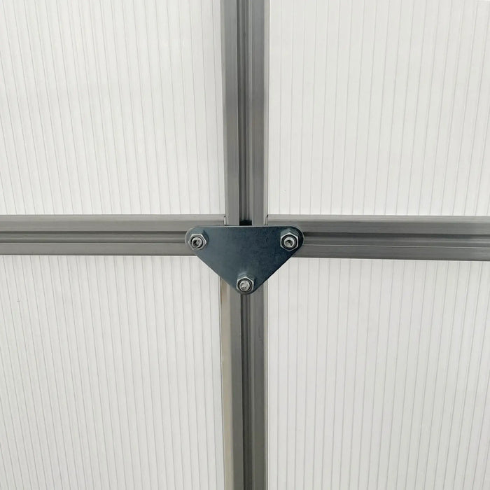 Walk-in Polycarbonate Greenhouse (190 x 190cm) - Little and Giant Explorers Outsunny