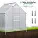 Walk-in Polycarbonate Greenhouse (190 x 190cm) - Little and Giant Explorers Outsunny