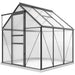 Walk-in Polycarbonate Greenhouse in Grey (190 x 190cm) - Little and Giant Explorers Outsunny