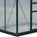Polycarbonate Greenhouse – 6ftx4ft Walk-In | Dark Green Aluminium Frame with Sliding Door OUTSUNNY - Little and Giant Explorers Outsunny