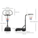 Pool Side Basketball Adjustable Hoop - 94 - 123cm - Little and Giant Explorers HOMCOM