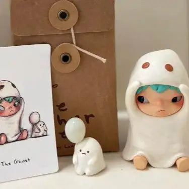 POP MART Hirono Figure: The Ghost | The Other One Series Collectible - Little and Giant Explorers POP MART