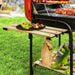 Charcoal Portable BBQ Grill with 1840 cm² Cooking Area in Red - Little and Giant Explorers Outsunny