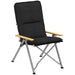 Portable Camping Chair with Padded Seat and Carry Bag in Black - Little and Giant Explorers Outsunny