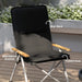 Portable Camping Chair with Padded Seat and Carry Bag in Black - Little and Giant Explorers Outsunny