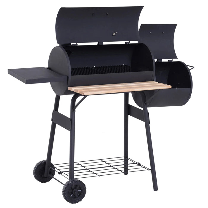 Portable Charcoal BBQ Grill | Cold-Rolled Steel - Little and Giant Explorers Outsunny