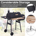 Portable Charcoal BBQ Grill | Cold-Rolled Steel - Little and Giant Explorers Outsunny