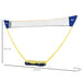 Portable Folding Badminton Net Set with 4 Badminton Rackets and 2 Nylon Shuttlecocks - Little and Giant Explorers HOMCOM