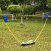 Portable Folding Badminton Net Set with 4 Badminton Rackets and 2 Nylon Shuttlecocks - Little and Giant Explorers HOMCOM