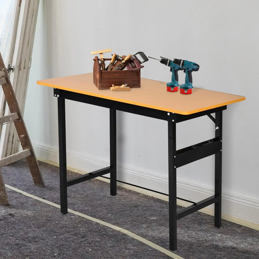 Work Bench | Foldable Design with Ruler Protractor and Tool Storage - Little and Giant Explorers HOMCOM