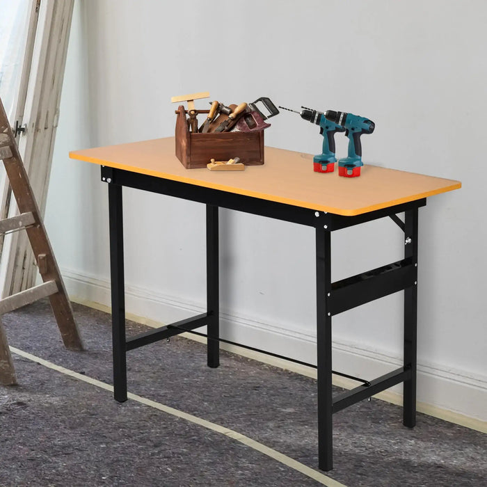 Work Bench | Foldable Design with Ruler Protractor and Tool Storage - Little and Giant Explorers HOMCOM