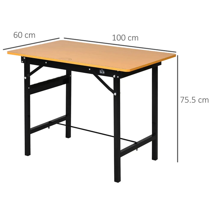 Work Bench | Foldable Design with Ruler Protractor and Tool Storage - Little and Giant Explorers HOMCOM