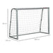Portable football goal net with heavy-duty metal frame, 180x120x60 cm, on white background