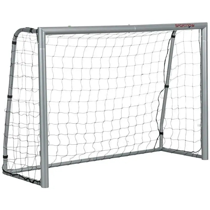 Portable 6ft x 4ft football goal net with heavy-duty metal frame and weather-resistant net