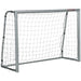 Portable 6ft x 4ft football goal net with heavy-duty metal frame and weather-resistant net