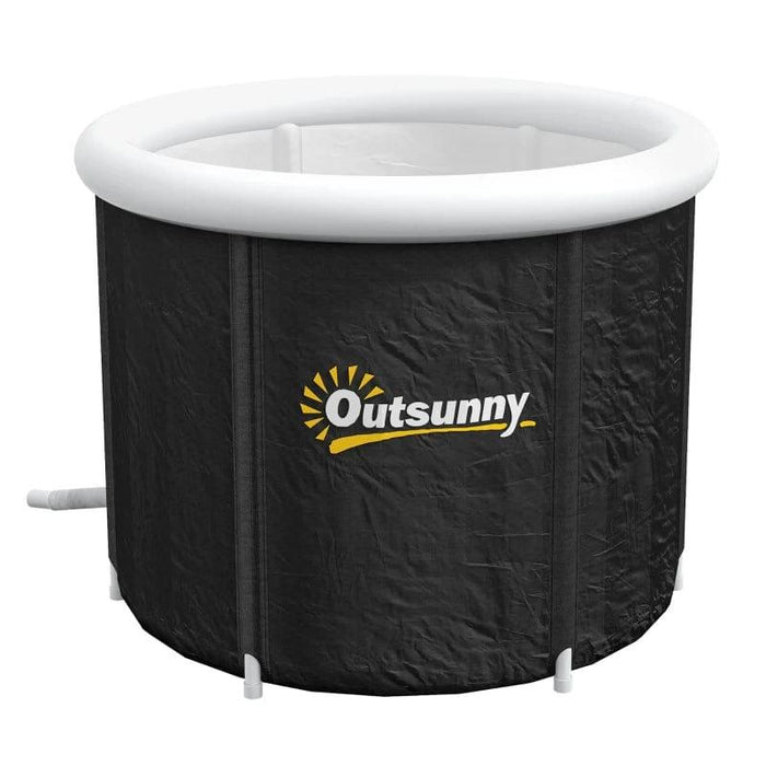 Portable Ice Bath Cold Water Therapy Tub with Thermo Lid for Polar Recovery - Little and Giant Explorers Outsunny