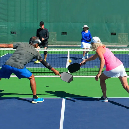 Portable Pickleball Net System | Official Tournament Dimensions with Carry Bag - Little and Giant Explorers Costway