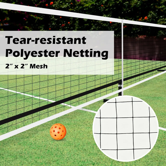 Portable Pickleball Net System | Official Tournament Dimensions with Carry Bag - Little and Giant Explorers Costway