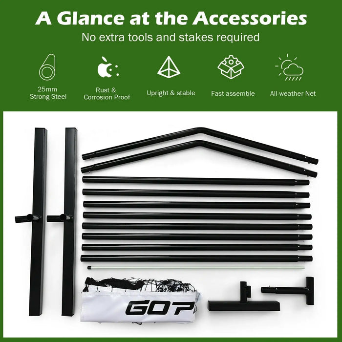 Portable Pickleball Net System | Official Tournament Dimensions with Carry Bag - Little and Giant Explorers Costway