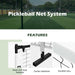 Portable Pickleball Net System | Official Tournament Dimensions with Carry Bag - Little and Giant Explorers Costway