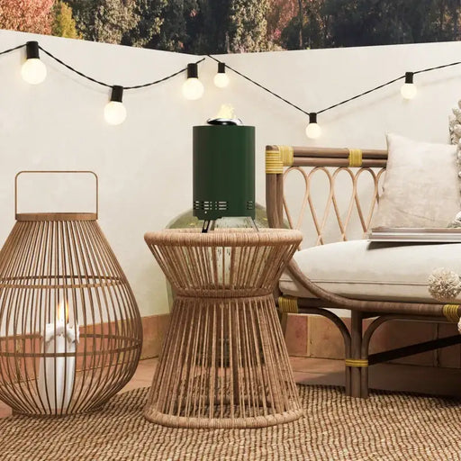 Portable Smokeless Fire Pit – Green Stainless Steel | Secondary Combustion OUTSUNNY - Little and Giant Explorers Outsunny