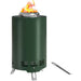 Portable Smokeless Fire Pit – Green Stainless Steel | Secondary Combustion OUTSUNNY - Little and Giant Explorers Outsunny