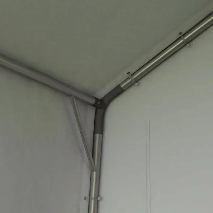 Portable Storage Shed Tent – Dark Grey | Zipped Door and Window Vent OUTSUNNY - Little and Giant Explorers Outsunny