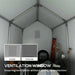 Portable Storage Shed Tent – Dark Grey | Zipped Door and Window Vent OUTSUNNY - Little and Giant Explorers Outsunny
