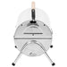 Portable Tabletop Charcoal BBQ Grill with Double Grids in Stainless Steel - Little and Giant Explorers vidaXL