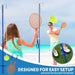 Portable Tetherball Set with Ball for Kids and Families - Little and Giant Explorers Costway