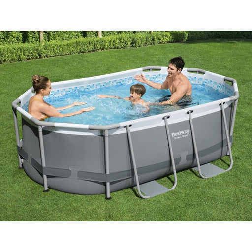 Power Steel Above Ground Pool Oval (305 x 200 x 84cm) - Little and Giant Explorers Bestway