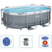 Power Steel Above Ground Pool Oval (305 x 200 x 84cm) - Little and Giant Explorers Bestway