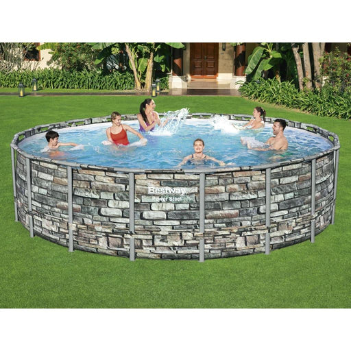 Power Steel Swimming Pool (549 x 132cm) - Little and Giant Explorers Bestway