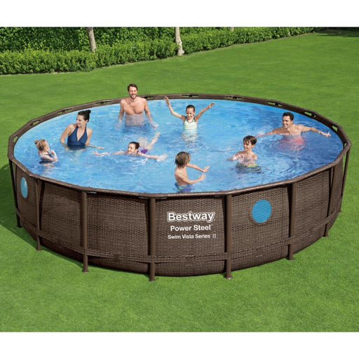 Power Steel Swimming Pool Set (549 x 122cm) - Little and Giant Explorers Bestway