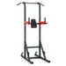 Power Tower - Red | Multi-Functional Pull-Up and Dip Station - Heavy-Duty Steel COSTWAY - Little and Giant Explorers Costway