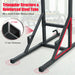 Power Tower - Red | Multi-Functional Pull-Up and Dip Station - Heavy-Duty Steel COSTWAY - Little and Giant Explorers Costway