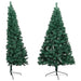 Pre-lit Artificial Half Christmas Tree with Gold Ball Set in Green 180 cm - Little and Giant Explorers vidaXL