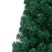 Pre-lit Artificial Half Christmas Tree with Gold Ball Set in Green 180 cm - Little and Giant Explorers vidaXL