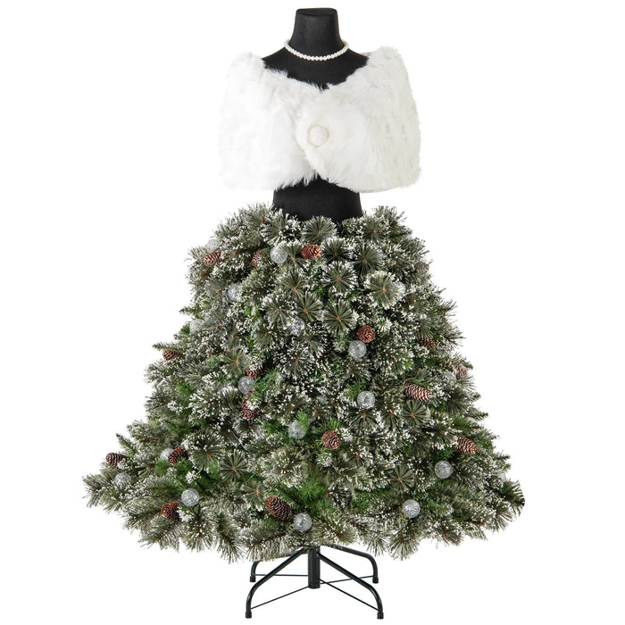 Pre-Lit Mannequin Hinged Dress Form | Artificial Christmas Tree - Little and Giant Explorers Costway