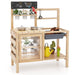 Pretend Play Kitchen with Plants Observation Room - Little and Giant Explorers Costway