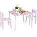 Princess Design Kids Table and Chairs Set for Activity Art - Little and Giant Explorers AIYAPLAY