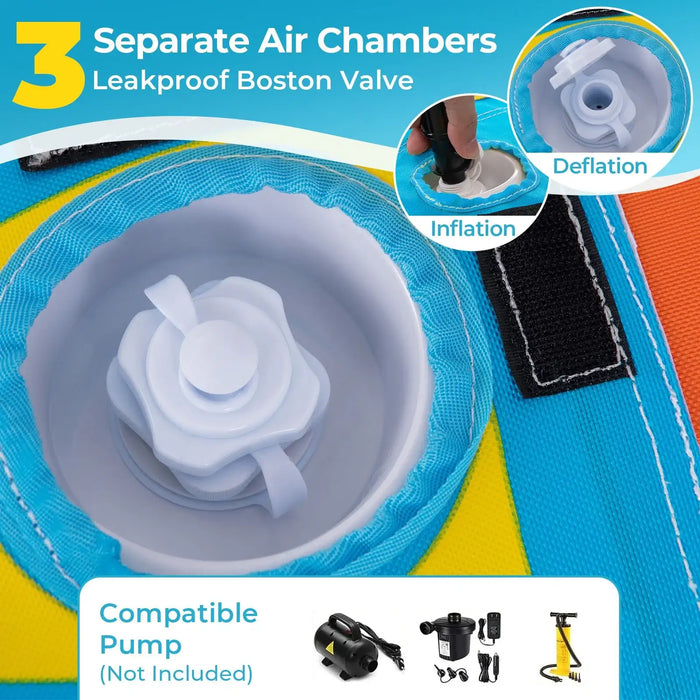 Professional 3-Rider Banana Boat | Water Sports Towable Tube COSTWAY - Little and Giant Explorers Costway